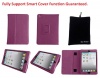 Bear Motion ® 100% Genuine Leather Folio Case for iPad Mini 7.9 / the 7.9 Inch Mini iPad Cover (Support Smart Cover Function) - SD Purple