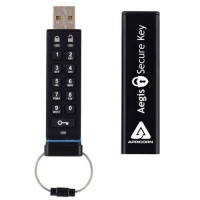Apricorn Aegis Secure Key 32 GB USB 2.0 256-bit AES-CBC Encrypted Flash Drive ASK-256-32GB (Black) Apricorn Aegis Secure Key 32 GB USB 2.0 256-bit AES-CBC Encrypted Flash Drive ASK-256-32GB (Black)