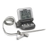 Polder Digital In-Oven Thermometer/Timer, Graphite