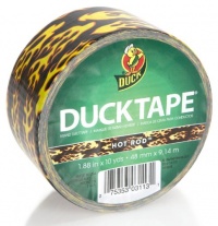 Duck Brand 1407669 Hot Rod Flames Printed Duct Tape, Black/Orange, 1.88-Inch by 10 Yards, Single Roll Duck Brand 1407669 Hot Rod Flames Printed Duct Tape, Black/Orange, 1.88-Inch by 10 Yards, Single Roll