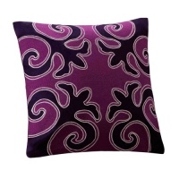Natori Sumatra 18-Inch-by-18-Inch Feather Fill Pillow, Deep Purple Natori Sumatra 18-Inch-by-18-Inch Feather Fill Pillow, Deep Purple