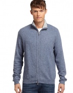 THE LOOKLuxe 2-ply cashmere from expertly maintained inner Mongolian cashmere goatsFeatures long, fine, smooth fibers top-dyed for maximum color saturationStand collarFront zip closureLong sleevesTHE MATERIALCashmereCARE & ORIGINDry cleanImportedThis item was originally available for purchase at Saks Fifth Avenue OFF 5TH stores. 