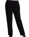 Jones New York Women's Platinum Quarter Pocket Pant, Black, 20W