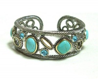 Designer Inspired Stone Cuff Bracelet