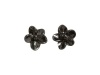 Marc by Marc Jacobs Flower Twist Studs Hematite Earrings