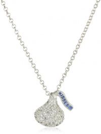 Hershey Jewelry Sterling Silver with CZ Small Flat Back Shaped Pendant Hershey Jewelry Sterling Silver with CZ Small Flat Back Shaped Pendant