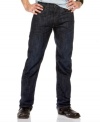 These rugged, straight leg jeans offer the classic style that you've come to expect from a pair of Levi's.