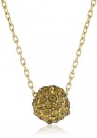 Anne Klein ASTRA Gold-Tone Topaz Colored Fireball Pendant Necklace Anne Klein ASTRA Gold-Tone Topaz Colored Fireball Pendant Necklace