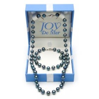 7-8mm Black Freshwater Pearl Wire-Wrapped Necklace, Bracelet, and Frenchwire Earring Set with Sterling Silver in Gift Box 7-8mm Black Freshwater Pearl Wire-Wrapped Necklace, Bracelet, and Frenchwire Earring Set with Sterling Silver in Gift Box