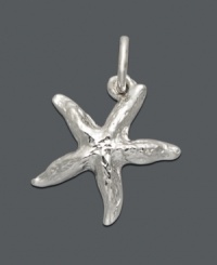 Add a little taste of the tropics to your look. Sterling silver charm by Rembrandt features a textured starfish -- the perfect addition to your charm bracelet or necklace. Approximate drop: 3/4 inch. Add a little taste of the tropics to your look. Sterling silver charm by Rembrandt features a textured starfish -- the perfect addition to your charm bracelet or necklace. Approximate drop: 3/4 inch.