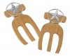 Bamboo Salad Hands - Western Star - Set of 2