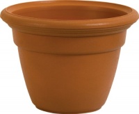 Dynamic Design HP2006DT Hampton 20-Inch Snap-Fit Poly Rim Planter, Dark Terra Dynamic Design HP2006DT Hampton 20-Inch Snap-Fit Poly Rim Planter, Dark Terra