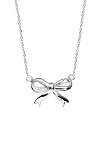 Sterling Silver Bow Necklace, 18 Sterling Silver Bow Necklace, 18