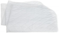 Carters 2 Pack Keep Me Dry Quilted Crib Pad, White Carters 2 Pack Keep Me Dry Quilted Crib Pad, White
