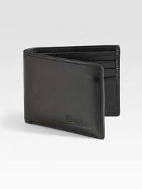 Full grain leather walllet with a removable ID case, accented by an embossed paisley and printed lining, for a signature finish.One billfold compartmentSix card slotsLeather4W x 3HImported Full grain leather walllet with a removable ID case, accented by an embossed paisley and printed lining, for a signature finish.One billfold compartmentSix card slotsLeather4W x 3HImported