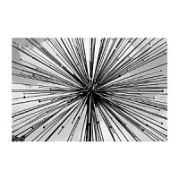 Black and White photo print. Framed in a black wood frame with 3 white mat. Glass front. Black and White photo print. Framed in a black wood frame with 3 white mat. Glass front.