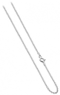 Jewelry Nickel Free Italian Sterling Silver 1.5mm Rolo Sturdy Chain Necklace 16 inches Jewelry Nickel Free Italian Sterling Silver 1.5mm Rolo Sturdy Chain Necklace 16 inches