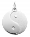 Find your balance. Rembrandt's chic charm features a polished yin yang crafted from sterling silver. Charm can easily be added to your favorite necklace or charm bracelet. Approximate drop: 1 inch.