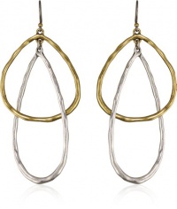 Lucky Brand Two-Tone Interlocking Drop Earrings
