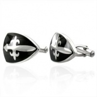 Cross Shield Stainless Steel Cufflinks by Cuff-Daddy Cross Shield Stainless Steel Cufflinks by Cuff-Daddy