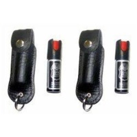 Police Magnum Faux Leather Holster Pepper Spray with UV Dye and Twist Top (Pack of 2), Black, 0.5-Ounce Police Magnum Faux Leather Holster Pepper Spray with UV Dye and Twist Top (Pack of 2), Black, 0.5-Ounce