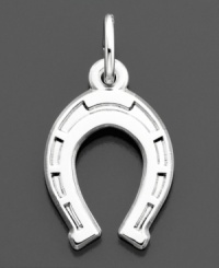 A lucky charm with shining appeal. This Rembrandt horseshoe charm is crafted in sterling silver. Approximate drop: 3/4 inches. A lucky charm with shining appeal. This Rembrandt horseshoe charm is crafted in sterling silver. Approximate drop: 3/4 inches.