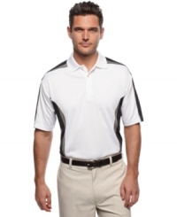 Pro style with serious swing. This polo shirt from Champions Tour is ready to hit the green. (Clearance) Pro style with serious swing. This polo shirt from Champions Tour is ready to hit the green. (Clearance)