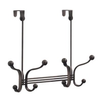 InterDesign York Lyra Over the Door Dual Quad Hook, Bronze InterDesign York Lyra Over the Door Dual Quad Hook, Bronze