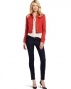 Joe's Jeans Women's Crop Jacket, Red Hot, Small