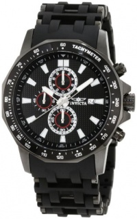 Invicta Men's 1933 Sea Spider Chronograph Black Dial Black Polyurethane Watch Invicta Men's 1933 Sea Spider Chronograph Black Dial Black Polyurethane Watch