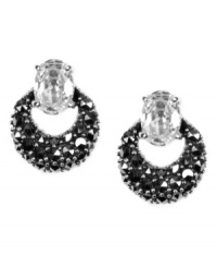 A sweet sensation. Add a little glamour with Judith Jack's sparkling stud earrings - a pretty mix of glittering marcasite and large clear crystals. Set in sterling silver. Approximate diameter: 2/5 inch. A sweet sensation. Add a little glamour with Judith Jack's sparkling stud earrings - a pretty mix of glittering marcasite and large clear crystals. Set in sterling silver. Approximate diameter: 2/5 inch.