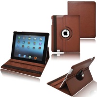 Ionic Rotating Stand Leather Case with SLEEP AND WAKE Function For Apple iPad 2, iPad 3, iPad 4 (Brown) Ionic Rotating Stand Leather Case with SLEEP AND WAKE Function For Apple iPad 2, iPad 3, iPad 4 (Brown)