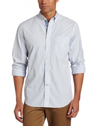 Nautica Men's Anchor Striped Poplin Woven Nautica Men's Anchor Striped Poplin Woven
