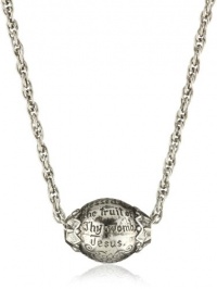 The Vatican Library Collection Silver Mary Prayer Bead Necklace