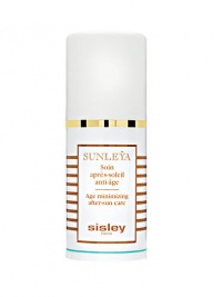 Age Minimizing After-Sun Care has been formulated to repair skin stressed by sun exposure, prevent the external signs of skin aging and thus prepare for sun exposure the next day. This non-greasy formula leaves skin soothed, lastingly re-hydrated and more luminous. Age Minimizing After-Sun Care has been formulated to repair skin stressed by sun exposure, prevent the external signs of skin aging and thus prepare for sun exposure the next day. This non-greasy formula leaves skin soothed, lastingly re-hydrated and more luminous.