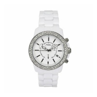 Fossil Women's CH2671 Stella Plastic Bracelet White Dial Watch Fossil Women's CH2671 Stella Plastic Bracelet White Dial Watch