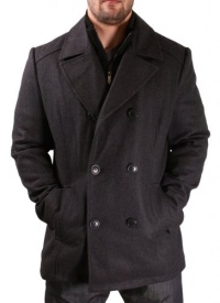 Kenneth Cole New York Wool Blend Peacoat Coat Jacket