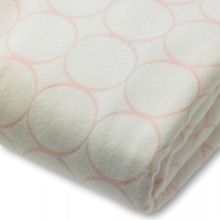 SwaddleDesigns Organic Cotton Flannel Mod Circles Fitted Crib Sheet, Pastel Pink SwaddleDesigns Organic Cotton Flannel Mod Circles Fitted Crib Sheet, Pastel Pink