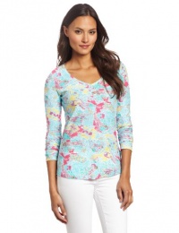 Lilly Pulitzer Women's Amanda Long Sleeve V-Neck Top Lilly Pulitzer Women's Amanda Long Sleeve V-Neck Top