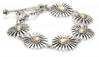 Lucky Brand Two-Tone Floral Toggle Bracelet Lucky Brand Two-Tone Floral Toggle Bracelet