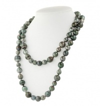 Honora Black Ringed Baroque Tahitian Cultured Pearl 36 Necklace with Sterling Silver Clasp. Honora Black Ringed Baroque Tahitian Cultured Pearl 36 Necklace with Sterling Silver Clasp.