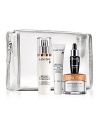 Bienfait Multi-Vital provides 24-hour nurturing hydration and comprehensive protection to fight the visible effects of environmental damage. Gift set includes Bienfait Multi-Vital SPF 30 Lotion 1.7 fl. oz., Bienfait Multi-Vital Eye SPF 28 Sunscreen 0.5 oz., Bienfait Multi-Vital Night 0.5 oz. and Génifique Youth Activating Concentrate 0.27 fl. oz.