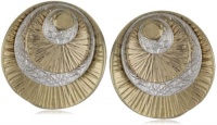 Kenneth Cole New York Two-Tone Multi-Disk Stud Earrings Kenneth Cole New York Two-Tone Multi-Disk Stud Earrings