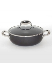 Flawless performance. Good for the stovetop or in the oven, this Anolon 11, 5-qt. covered casserole pan features a large cooking surface to brown or sear meats with ample room to add additional ingredients to complete a one-dish meal. Limited lifetime warranty. (Clearance) Flawless performance. Good for the stovetop or in the oven, this Anolon 11, 5-qt. covered casserole pan features a large cooking surface to brown or sear meats with ample room to add additional ingredients to complete a one-dish meal. Limited lifetime warranty. (Clearance)