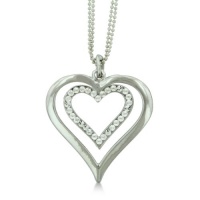 Double Heart Swarovski Crystal Necklace Double Heart Swarovski Crystal Necklace
