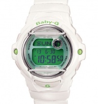 G-Shock Baby G Vivid Color 169R Watch White/Green, One Size G-Shock Baby G Vivid Color 169R Watch White/Green, One Size