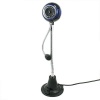 HDE Blue USB Webcam on Flexible Neck w/ Mic