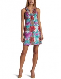 Laundry by Shelli Segal Women's Pressed Flowers Printed Silk Dress Laundry by Shelli Segal Women's Pressed Flowers Printed Silk Dress