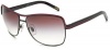 Ralph by Ralph Lauren Women's 0RA4057 Aviator Sunglasses,Black/Fuschia Strp Frame/Plum Fade Lens,one size