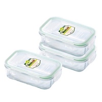 Kinetic Go Green Glass Lock Rectangular 14 Ounce 6 Piece Set Kinetic Go Green Glass Lock Rectangular 14 Ounce 6 Piece Set